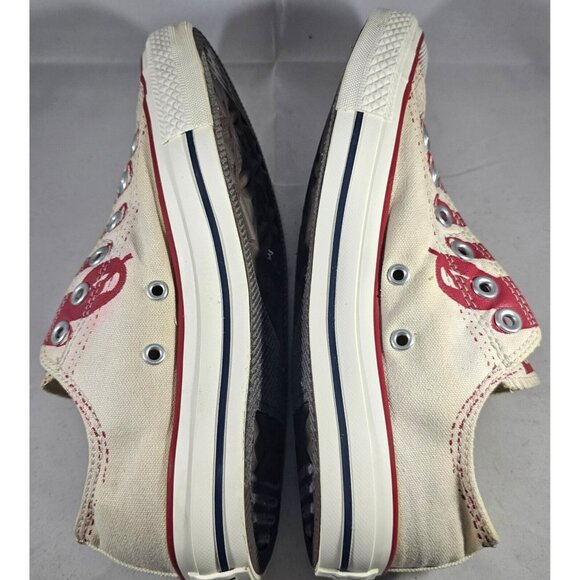 Converse All Star Stencil Kit Unisex  Red/White No Lace Slip-On Shoes Size M6/W8 - Picture 11 of 14